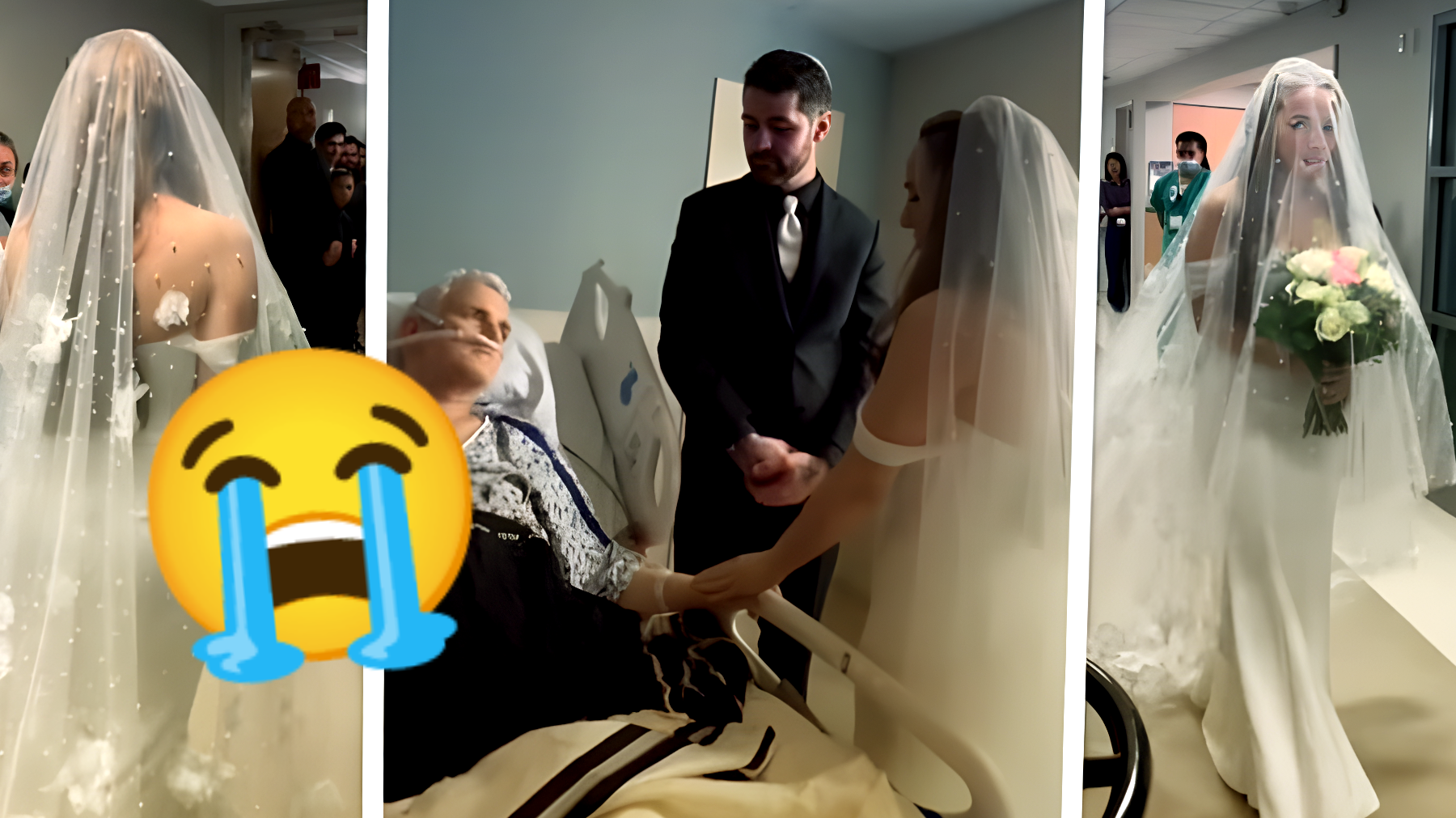 Tragedia e amore: sposa il suo amore in ospedale per l'ultimo desiderio del padre!